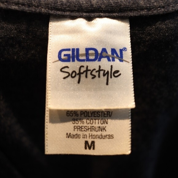 Gildan Soft Style Blue Goat in Tuxedo Graphic Tshirt Chicago Bucktown Art Fest M - Picture 10 of 10